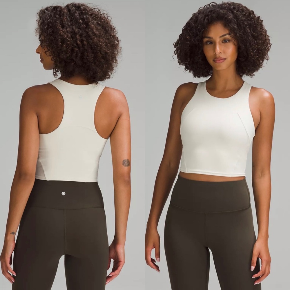 NWT Lululemon Wunder Train Racerback Tank Top in Bone Size 4
